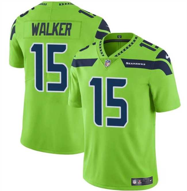 Men & Women & Youth Seattle Seahawks #15 P.J. Walker Green Vapor Limited Football Stitched Jersey->seattle seahawks->NFL Jersey